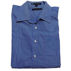 Tommy Hilfiger TLC The Lifetime Collar Cotton Blue/White Striped 16.5 32-33 L